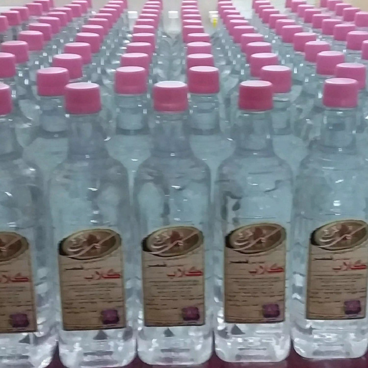 گلاب قمصر کاشان (گلاب عیار 30) (گلاب 375 عدد گل) (گلاب دو آتشه) دو لیتر با کیفیت خاص و تولید سنتی