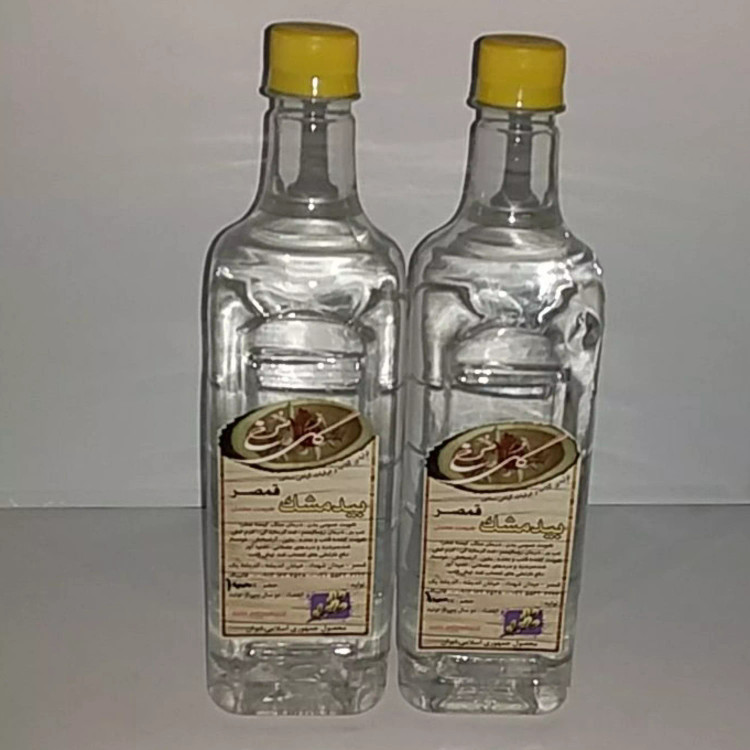 عرق بیدمشک قمصر کاشان یک لیتر با کیفیت خاص و تولید سفارشی و سنتی